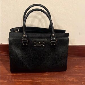 Kate Spade Black Leather satchel Bag